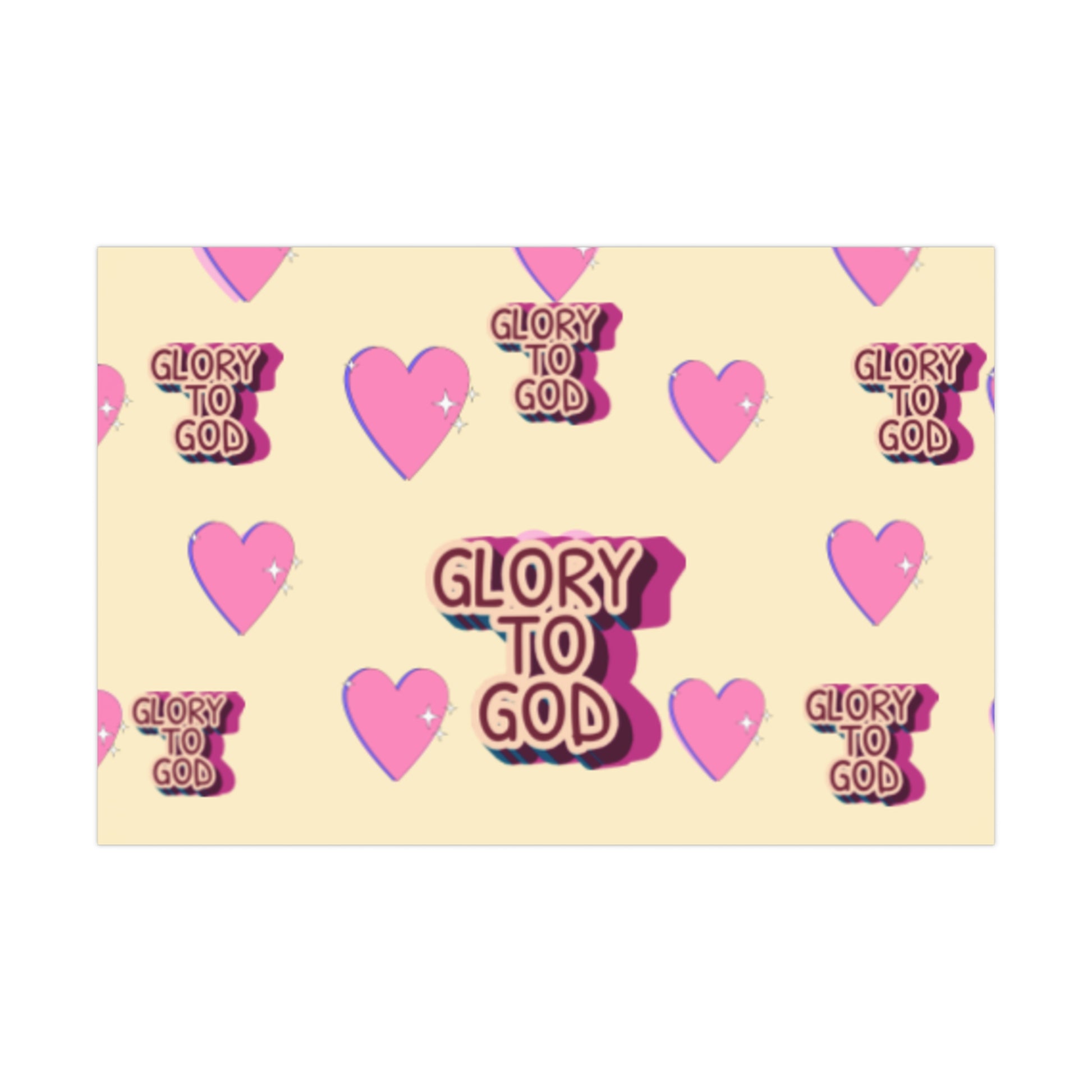 Wrapping Paper - Glory to GOD Design