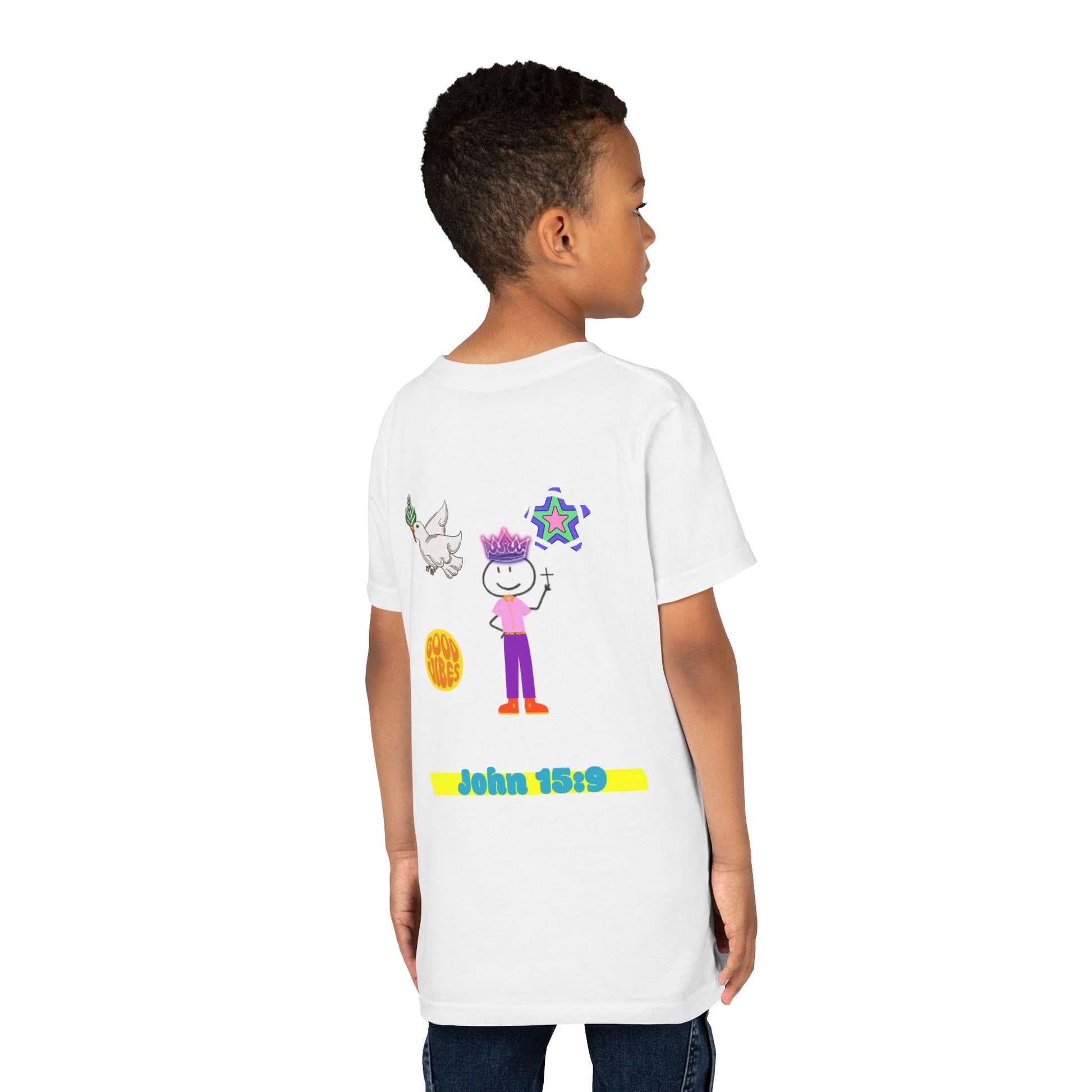 Christian Youth Short Sleeve Tee - JESUS LOVES YOU