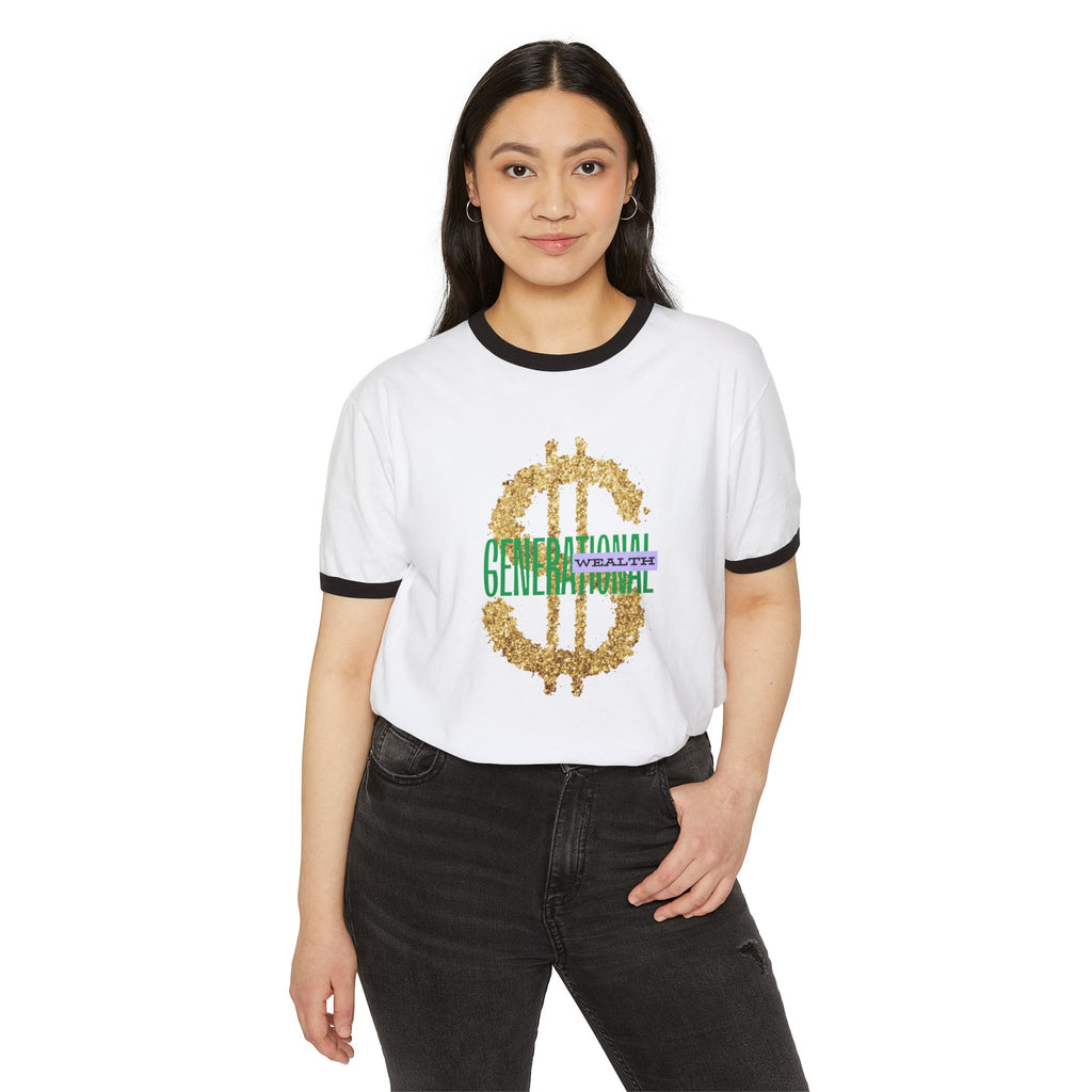 Ringer T-Shirt Generational Wealth Graphic Tee