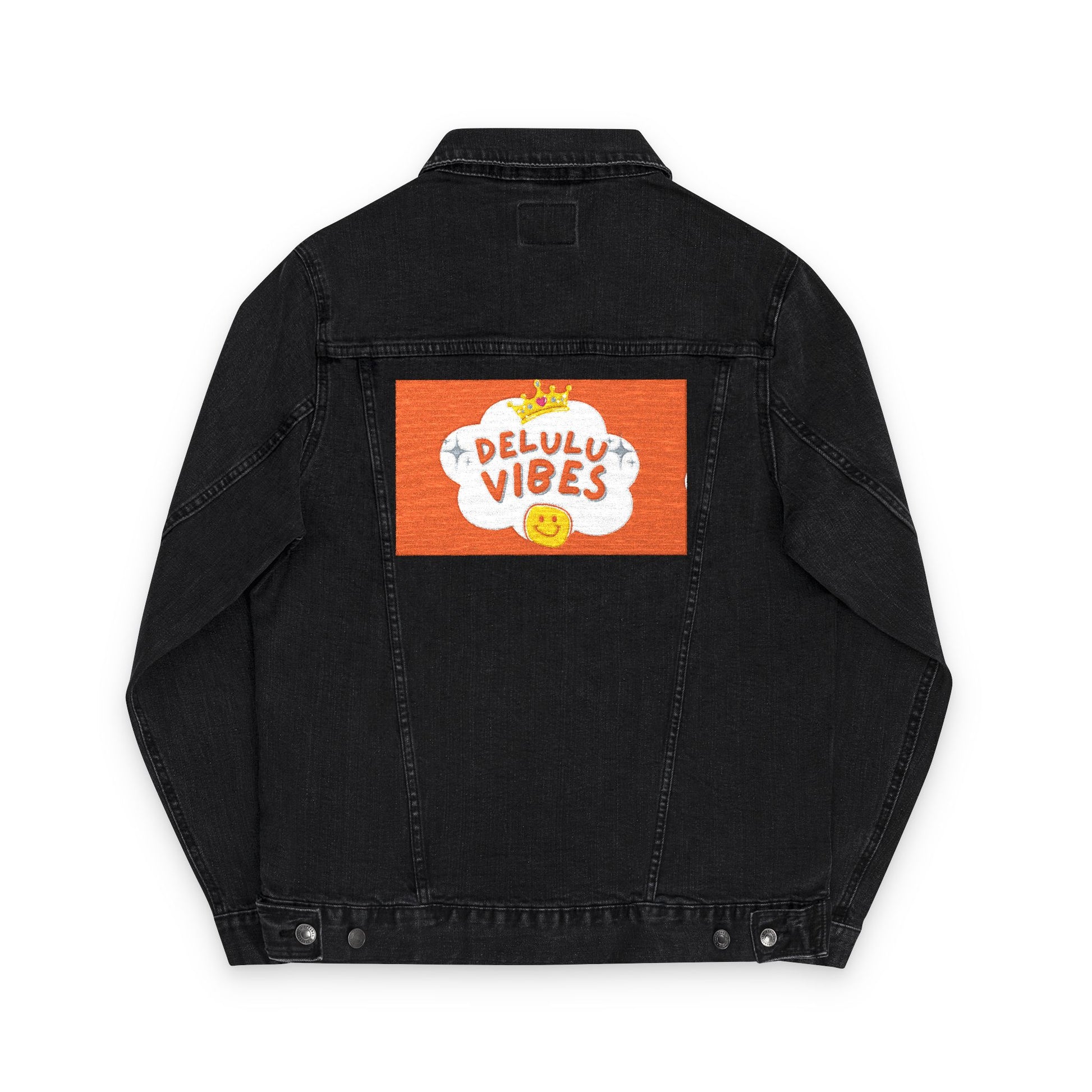 Unisex Denim Jacket (Embroidered with dELULU vIbEs in GOD)