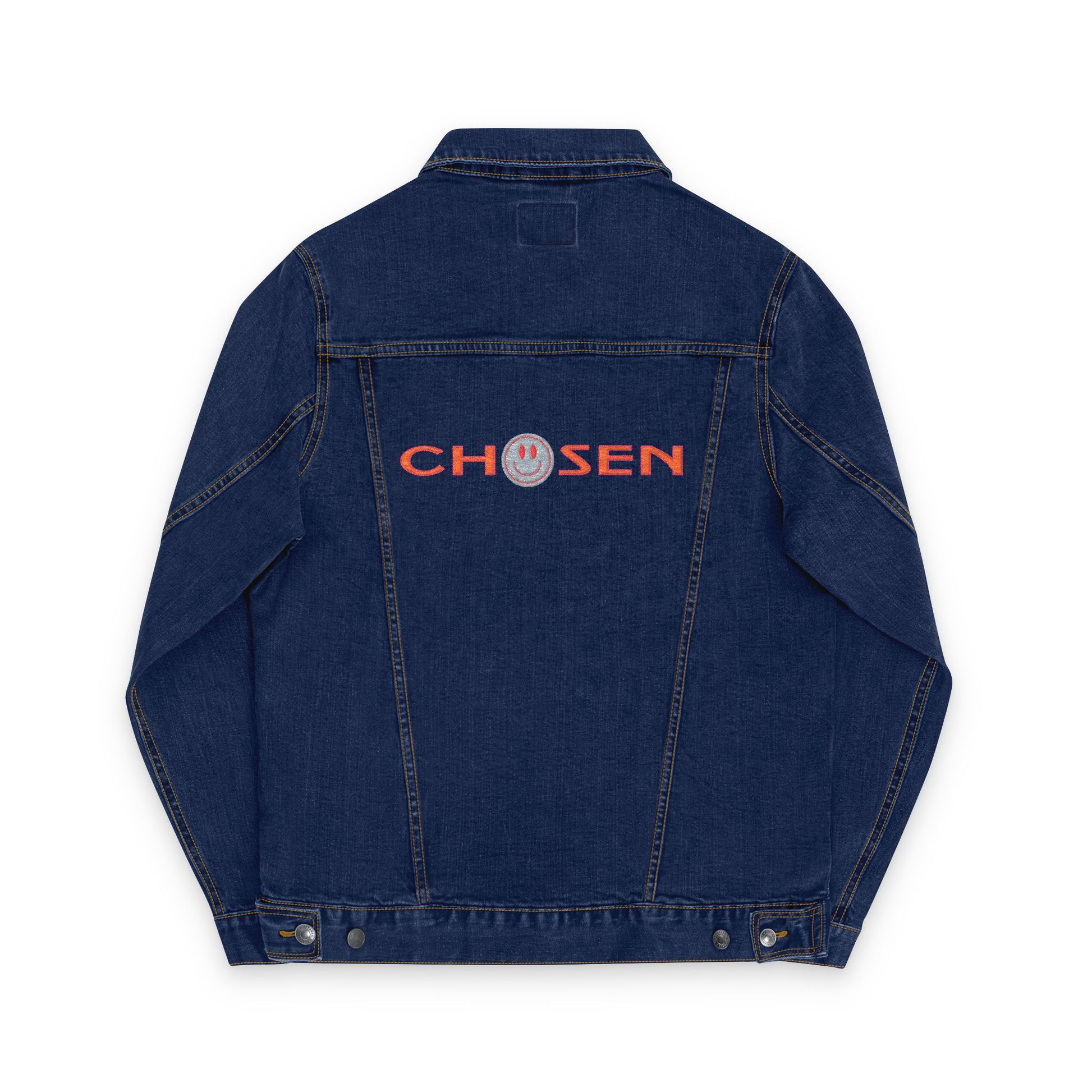 Embroidered Denim Jacket - CHOSEN by GOD