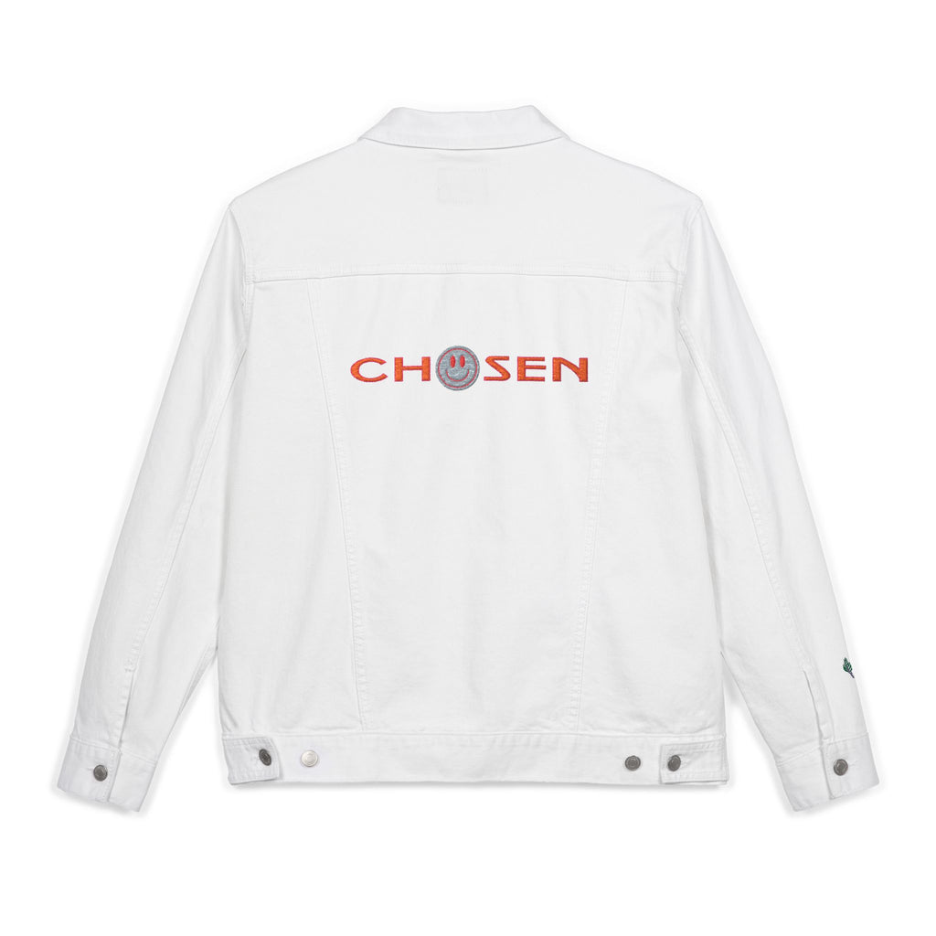 Embroidered Denim Jacket - CHOSEN by GOD