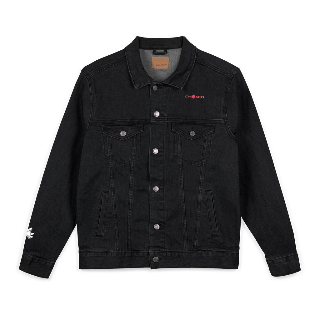 Embroidered Denim Jacket - CHOSEN by GOD