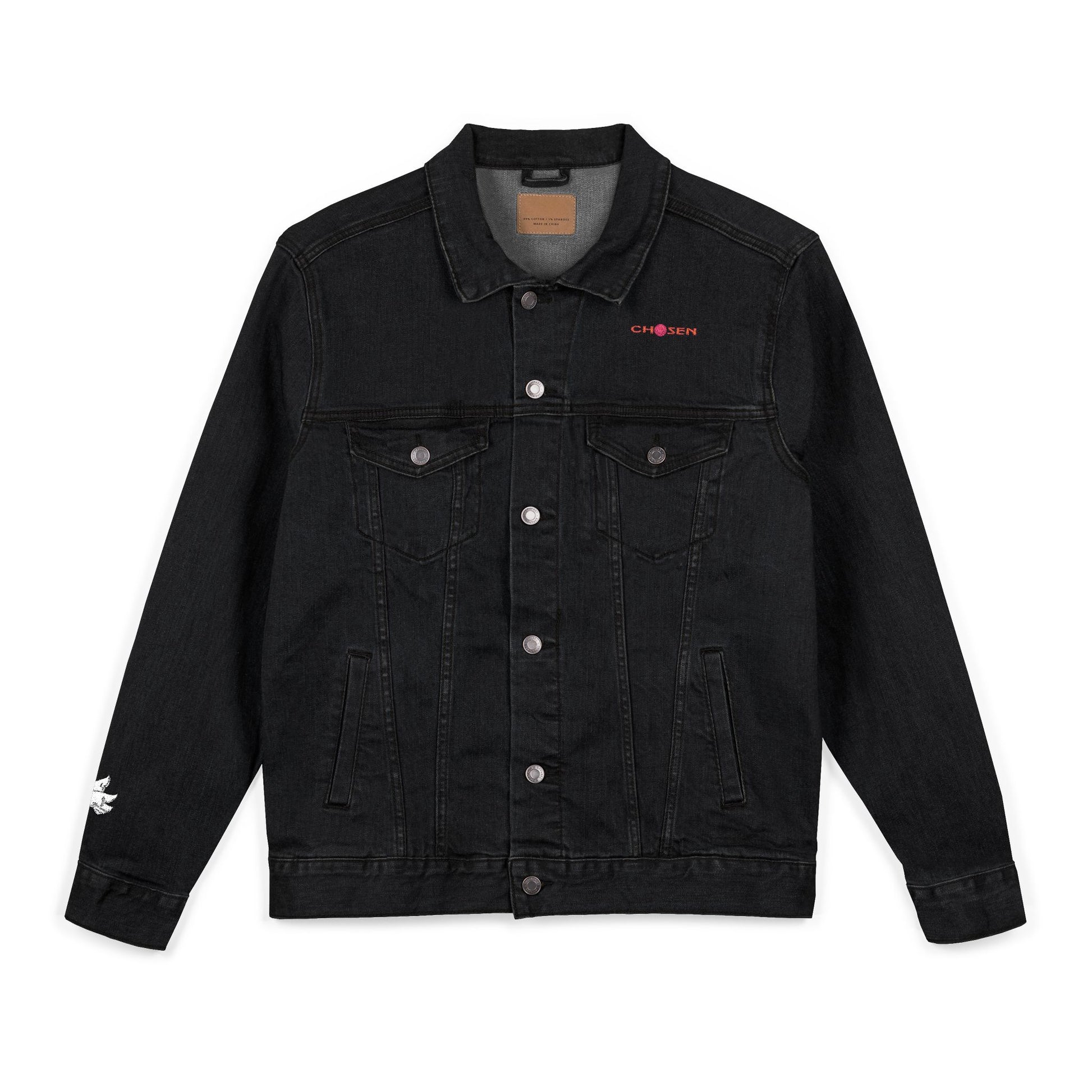 Embroidered Denim Jacket - CHOSEN by GOD