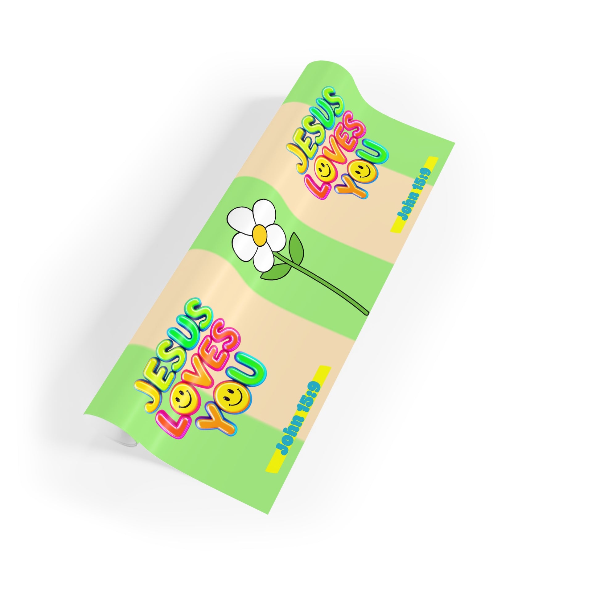 Wrapping Paper Roll - JESUS LOVES YOU Design