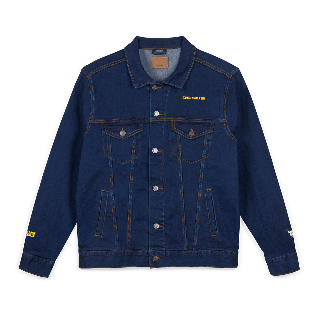 Embroidered Denim Jacket - following JESUS Tribe