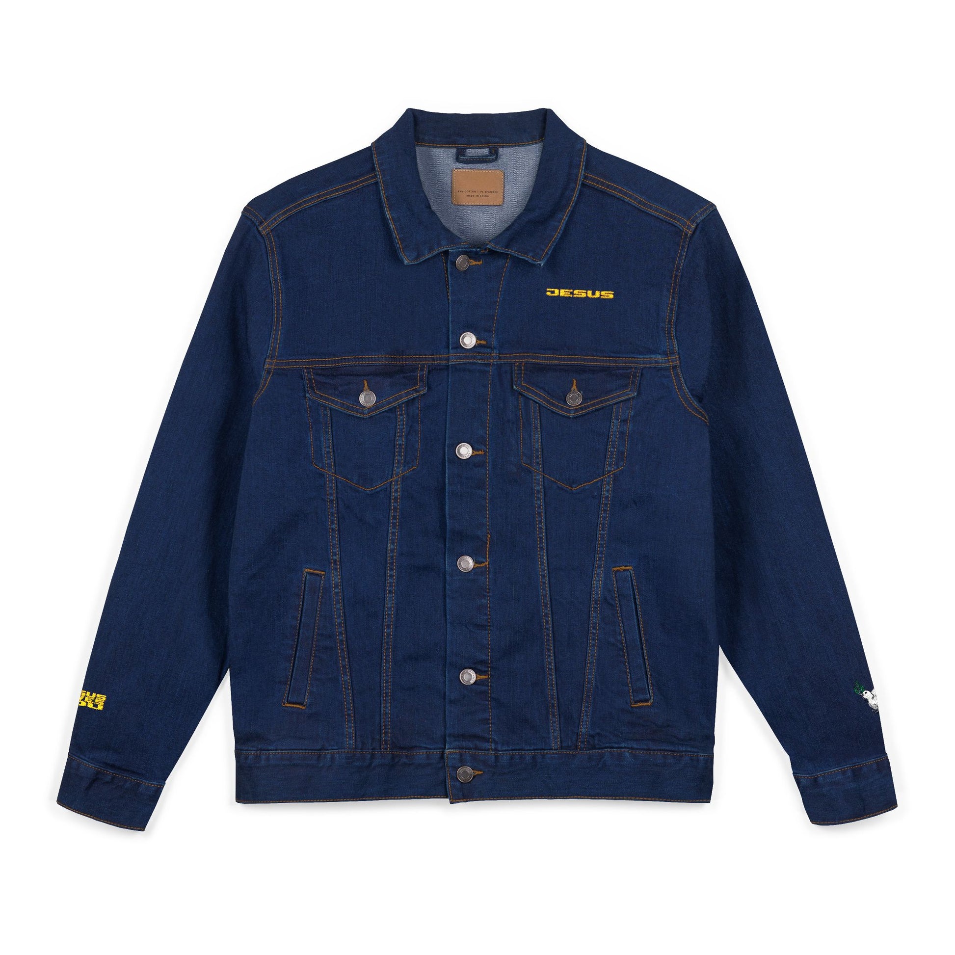 Embroidered Denim Jacket - following JESUS Tribe