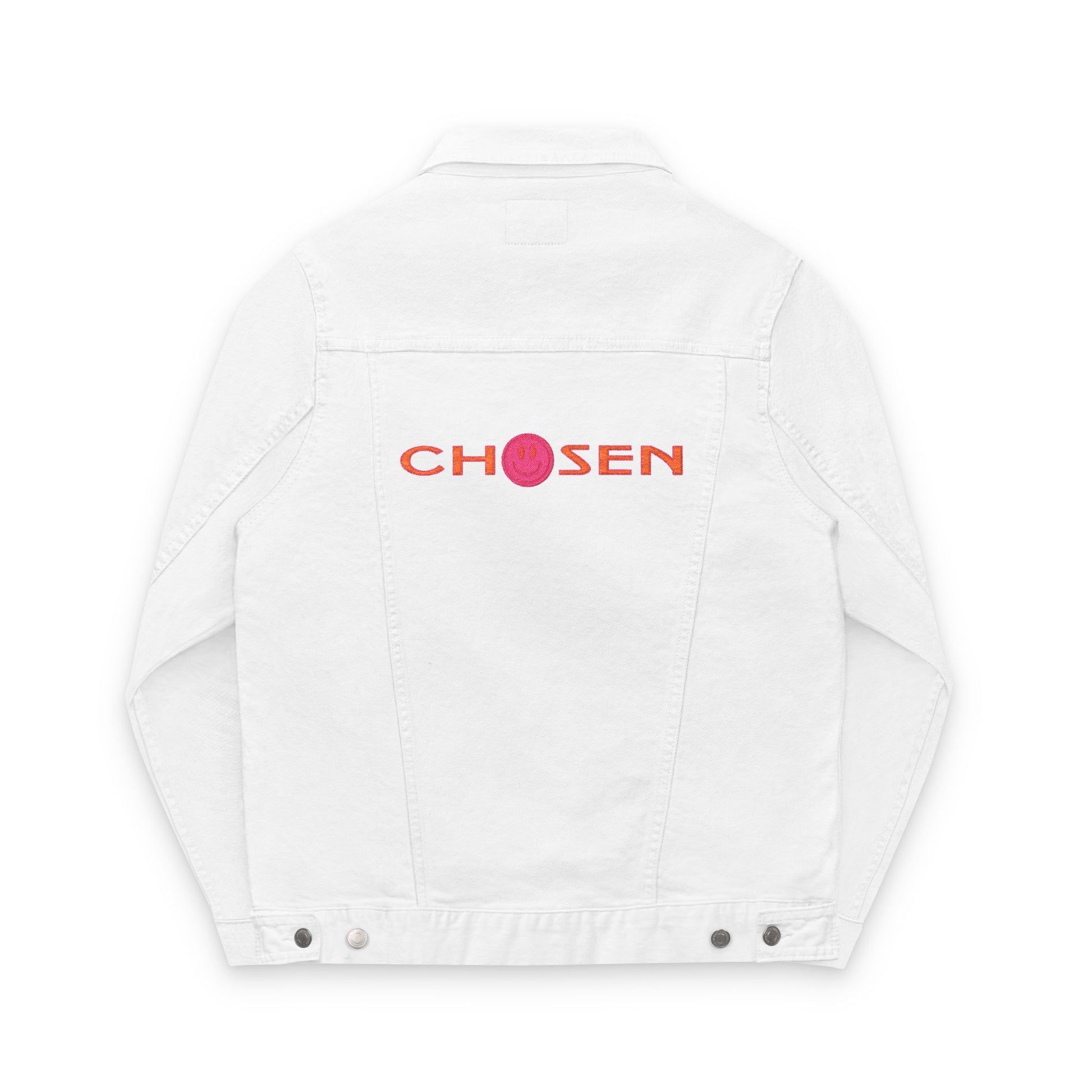 Embroidered Denim Jacket - CHOSEN by GOD