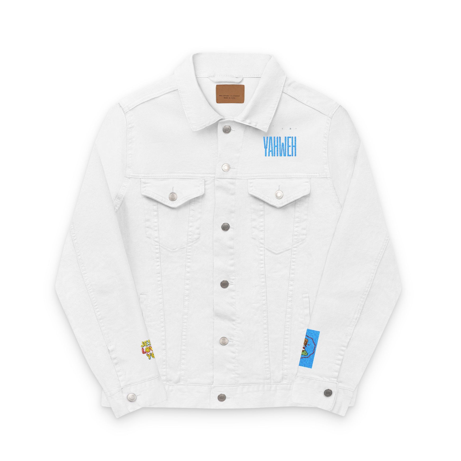 Embroidered Denim Jacket - YAHWEH Design