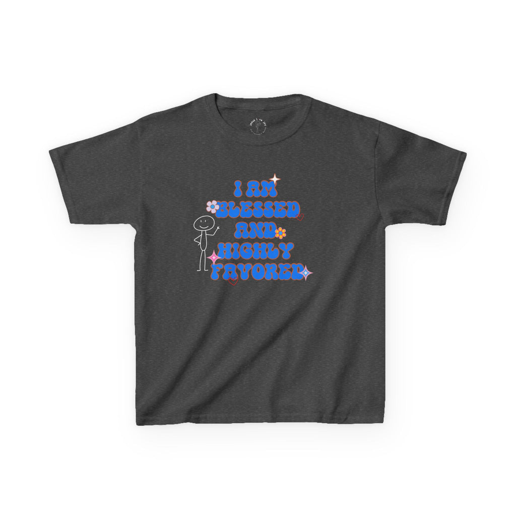 Kids Tee - Blessed Heavy Cotton Shirt for the Little Ones