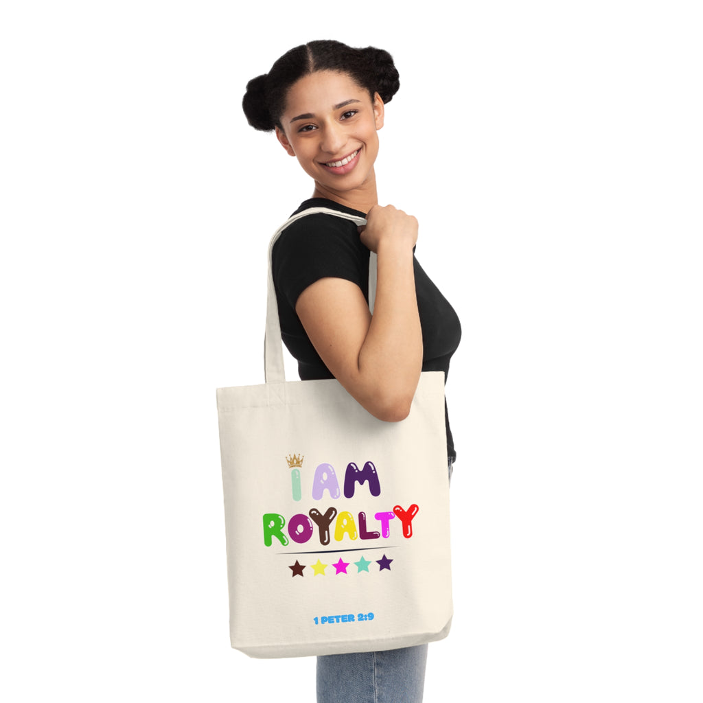 Woven Tote Bag - I am royalty