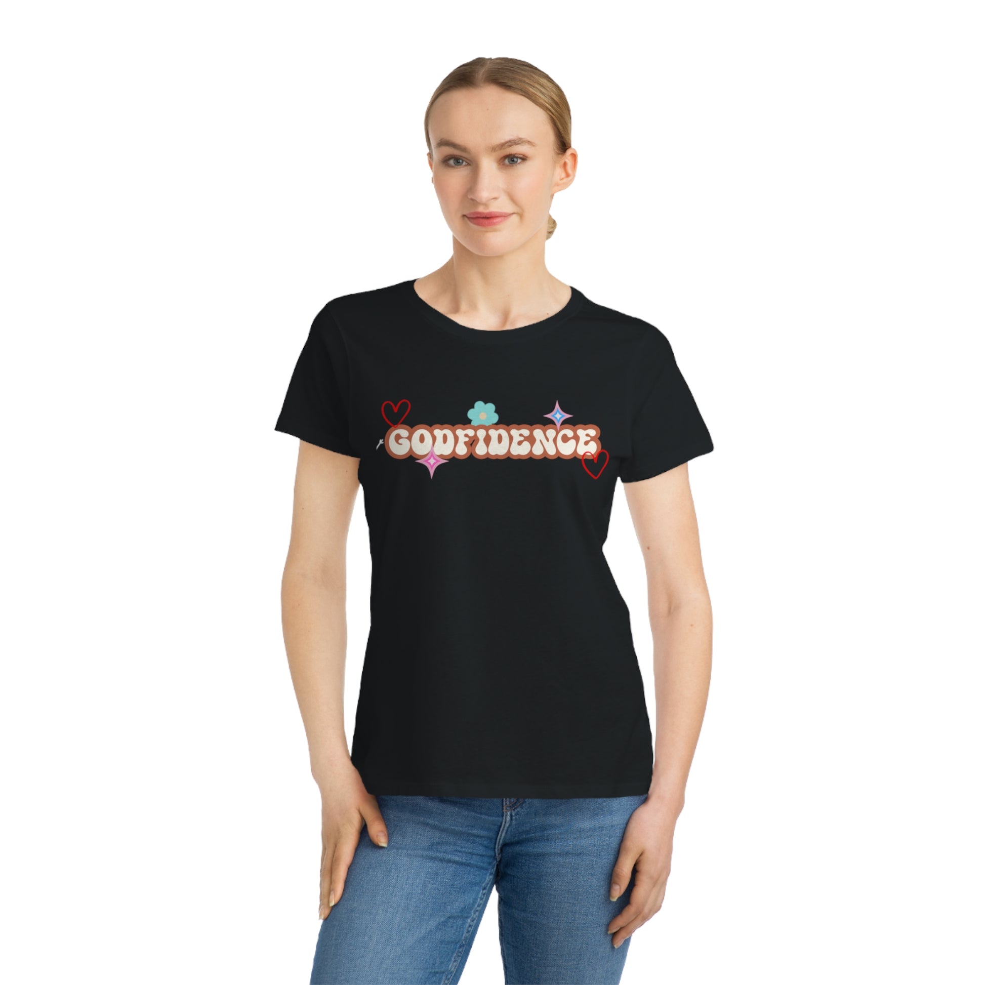 Women's T-Shirt with GODFIDENCE Design