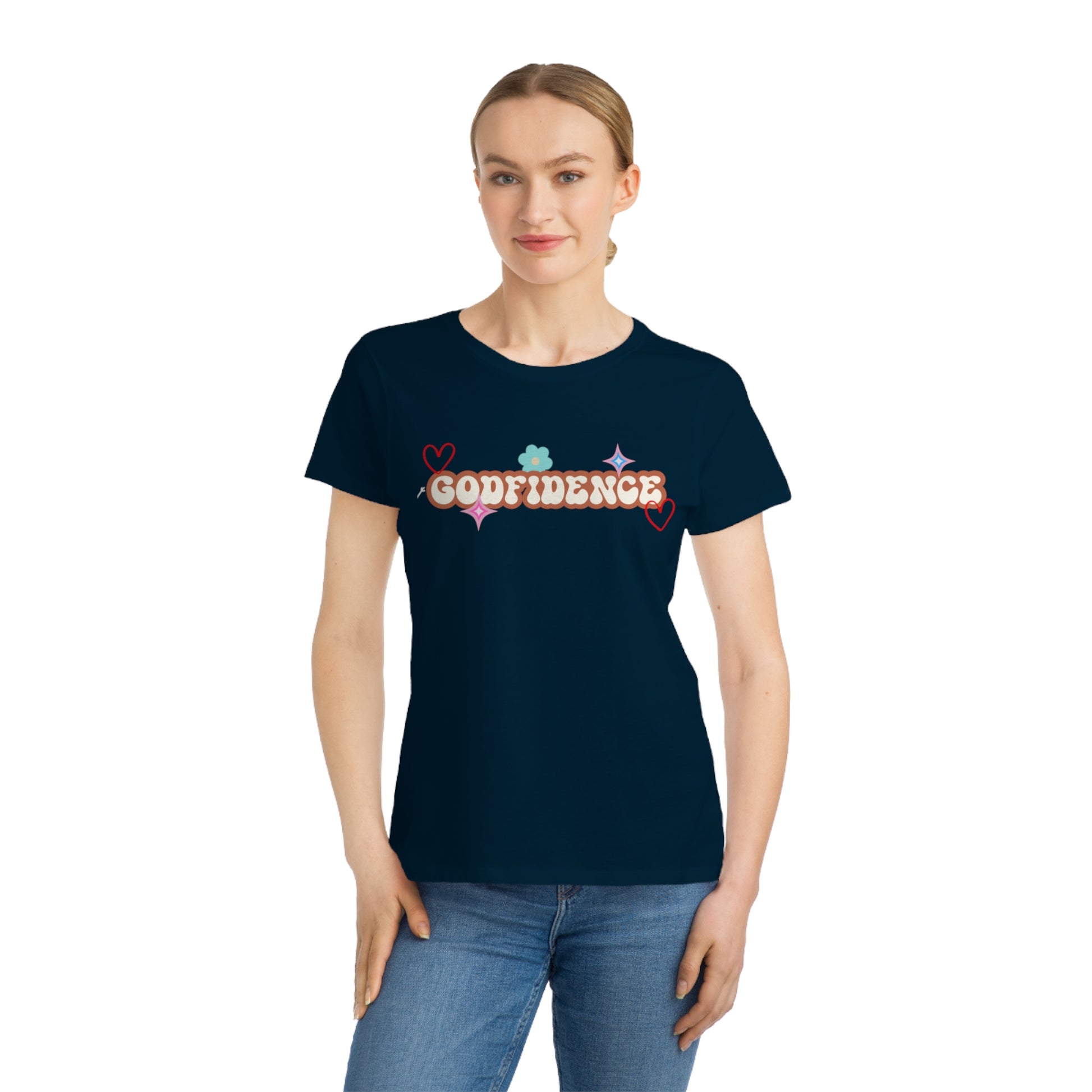 Women's T-Shirt with GODFIDENCE Design