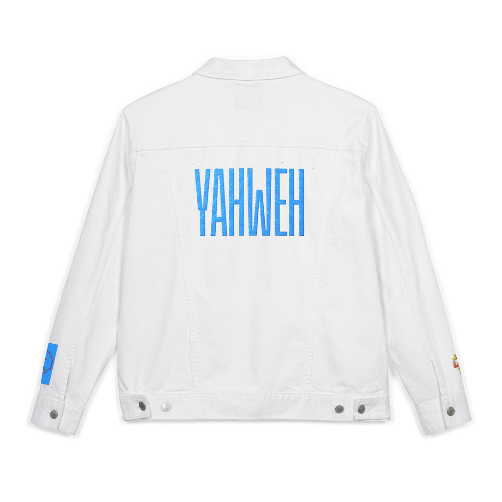 Embroidered Denim Jacket - YAHWEH Design