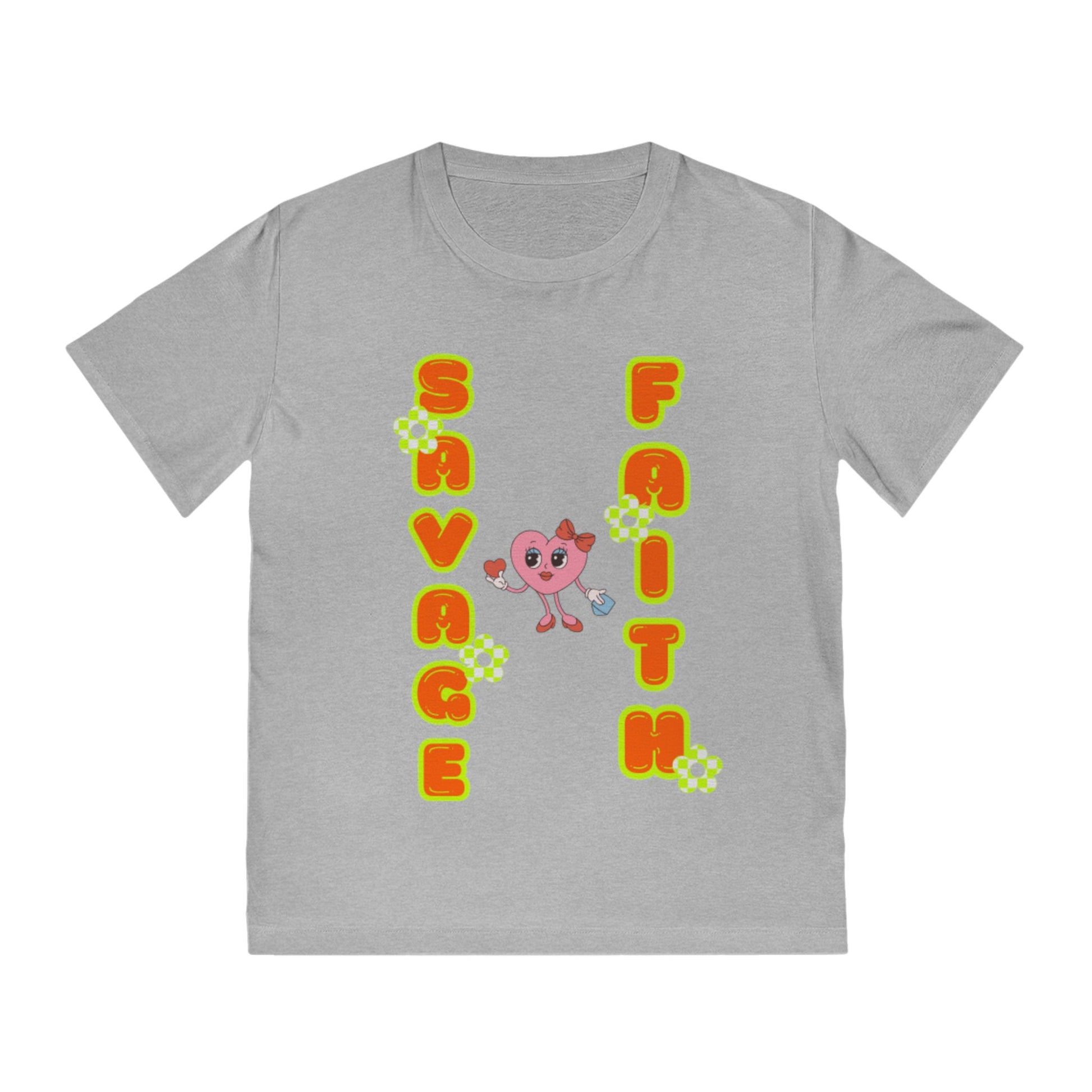 T-Shirt with 'Savage Faith in God' Design