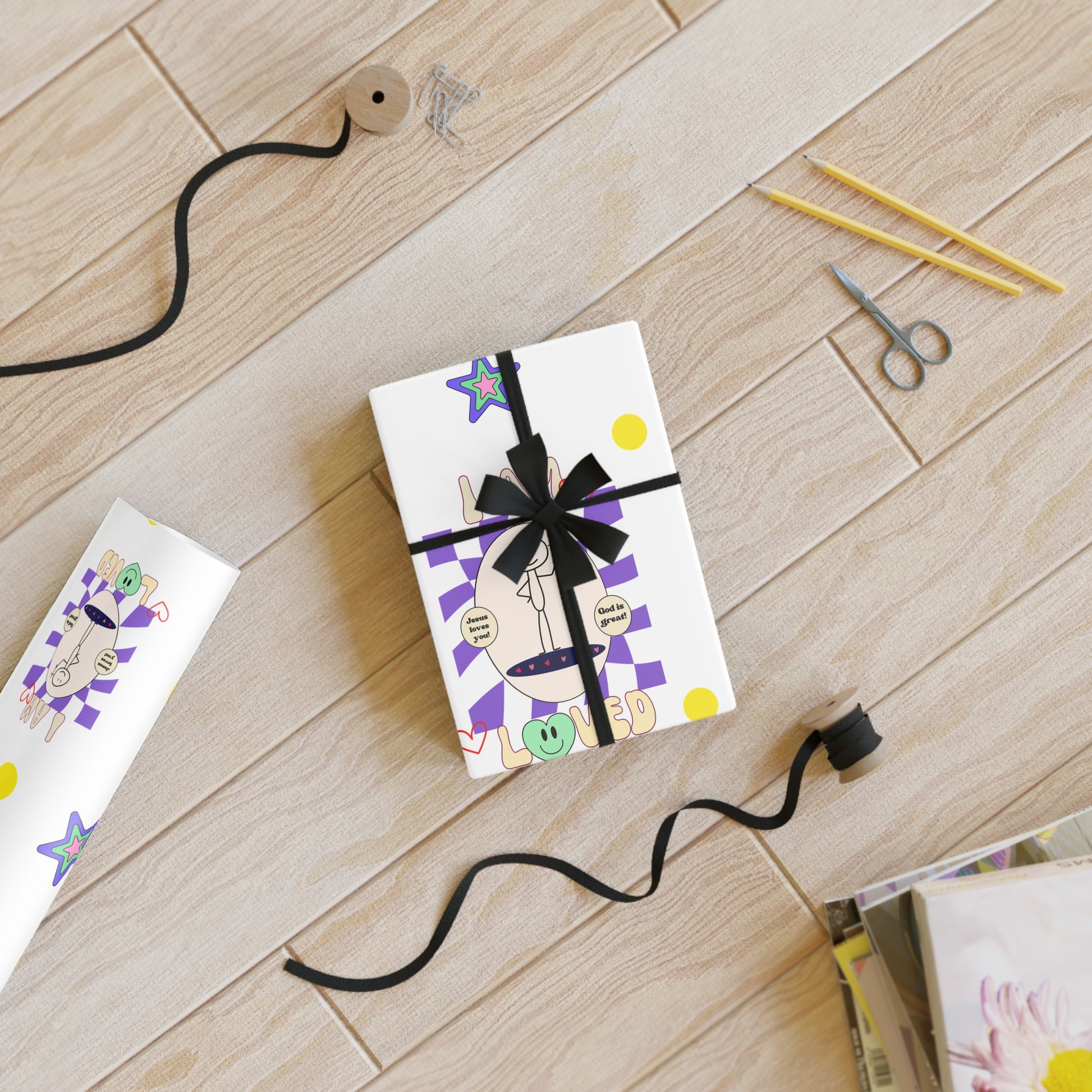 Gift Wrapping Paper Rolls- I AM LOVED