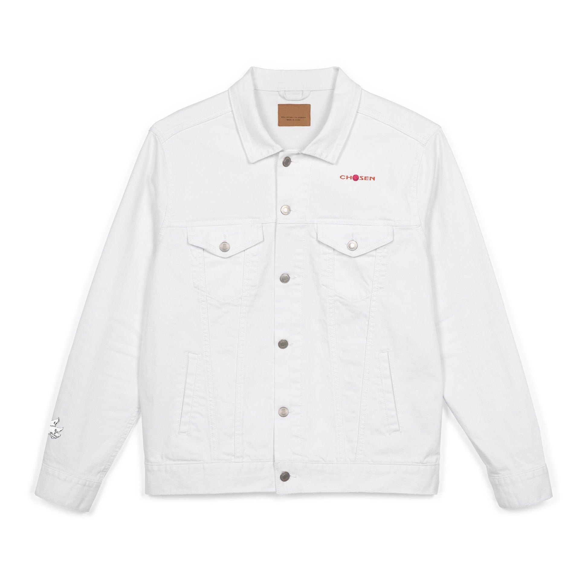 Embroidered Denim Jacket - CHOSEN by GOD