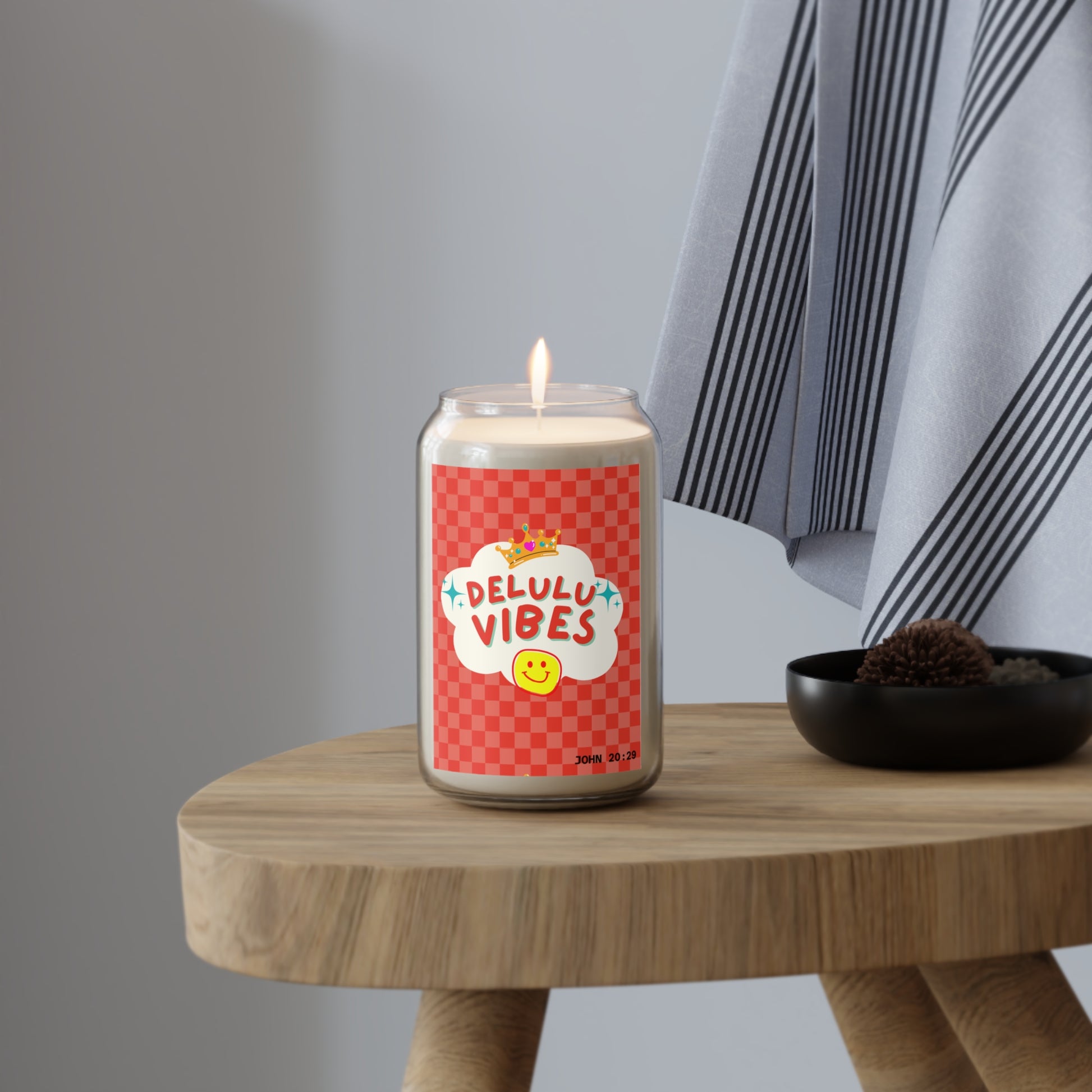 Soy Candles - Delulu Vibes in God Scent, 13.75oz