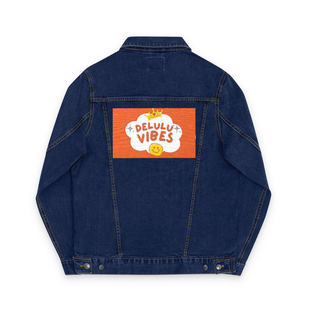 Unisex Denim Jacket (Embroidered with dELULU vIbEs in GOD)