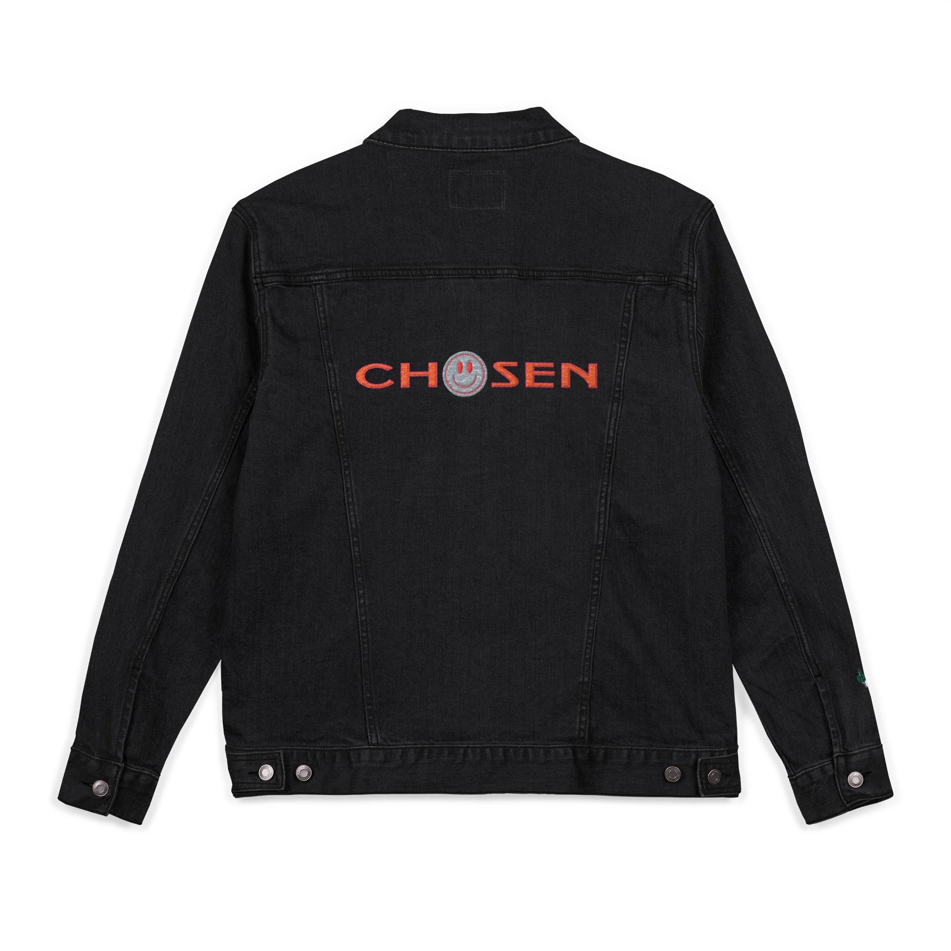 Embroidered Denim Jacket - CHOSEN by GOD